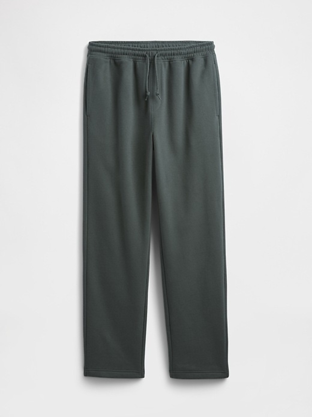 GAP Women's Straight Leg Sweat Pants in Dark Green